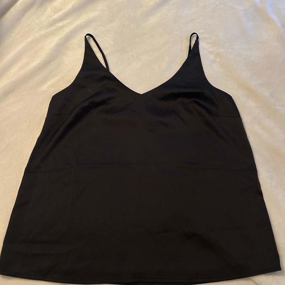 Banana Republic Black Satin Camisole Top